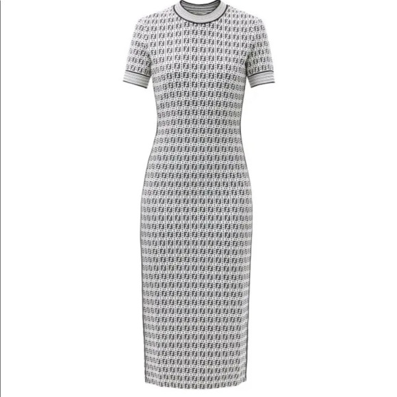 Fendi Ff Jacquard Midi Dress - Picture 1 of 3